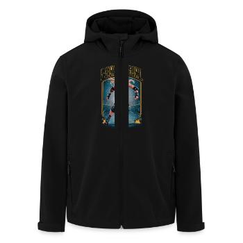 Rollschuhfahren für einen Rollschuhfahrerin - Recycelte Männer Softshell-Jacke von Stanley/Stella - Schwarz - Vorne - AI Model Male 185 light (185cm)