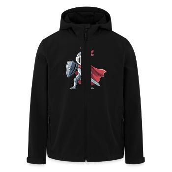Freundlicher Ritter als Geburtstagsgeschenk Design - Recycelte Männer Softshell-Jacke von Stanley/Stella - Schwarz - Vorne - AI Model Male 185 light (185cm)