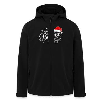 Believe in Santa Claus, Funny Christmas Merry Xmas - Recycelte Männer Softshell-Jacke von Stanley/Stella - Schwarz - Vorne - AI Model Male 185 light (185cm)