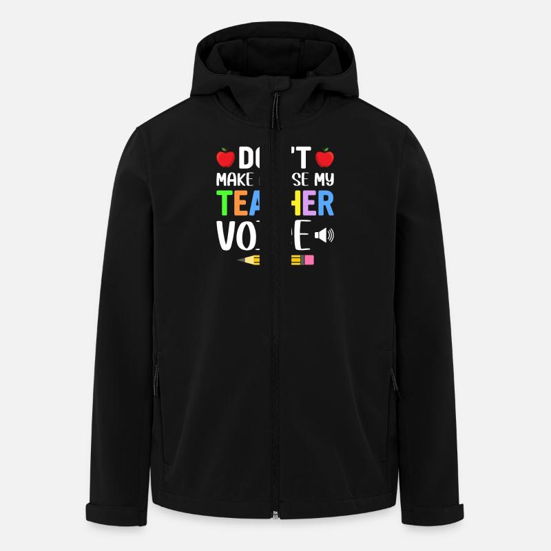 Enseignant - Veste softshell homme en polyester recyclé Stanley/Stella - noir