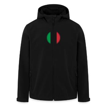 Italie Drapeau italien Italien - Veste softshell homme en polyester recyclé Stanley/Stella - noir - Devant - AI Model Male 185 light (185cm)