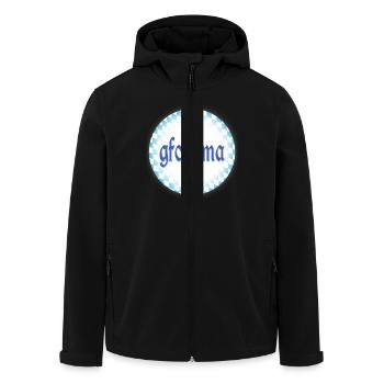 gfoid ma - Men’s Recycled Softshell Jacket by Stanley/Stella - black - Front - AI Model Male 185 light (185cm)