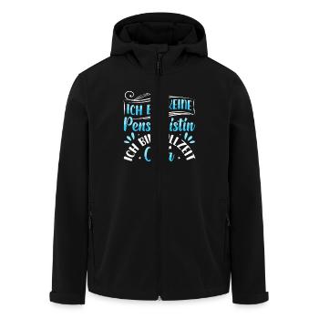 Großmutter BIN KEINE PENSIONISTIN BIN VOLLZEIT - Recycelte Männer Softshell-Jacke von Stanley/Stella - Schwarz - Vorne - AI Model Male 185 light (185cm)