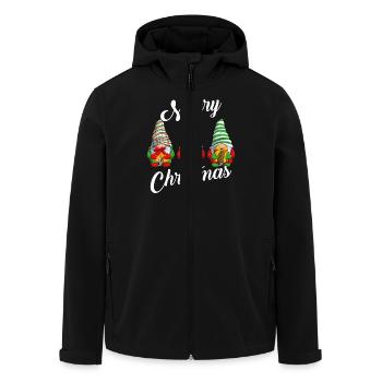 Merry Christmas Gnomes Xmas Family Men Women Kids - Recycelte Männer Softshell-Jacke von Stanley/Stella - Schwarz - Vorne - AI Model Male 185 light (185cm)
