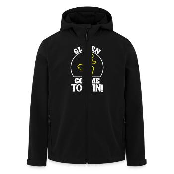 gluten m’a fait dire que l’humour pour - Veste softshell homme en polyester recyclé Stanley/Stella - noir - Devant - AI Model Male 185 light (185cm)