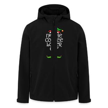 I'm The Coffee Lover Elf Shirt Matching Family - Recycelte Männer Softshell-Jacke von Stanley/Stella - Schwarz - Vorne - AI Model Male 185 light (185cm)