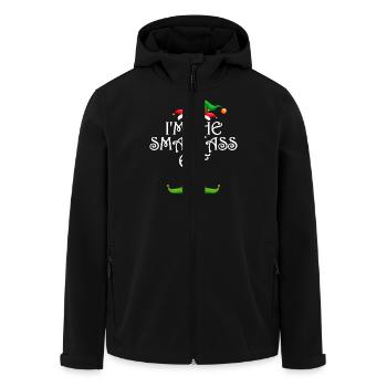 I'm The Smartass Elf Shirt Matching Family - Men’s Recycled Softshell Jacket by Stanley/Stella - black - Front - AI Model Male 185 light (185cm)