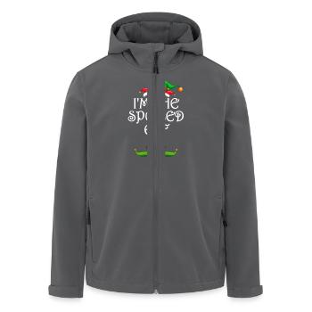 Je suis le lutin gâté Chemise assortie famille - Veste softshell homme en polyester recyclé Stanley/Stella - charbon - Devant - AI Model Male 185 light (185cm)
