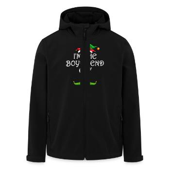 I'm The Boyfriend Elf Shirt Matching Family - Men’s Recycled Softshell Jacket by Stanley/Stella - black - Front - AI Model Male 185 light (185cm)