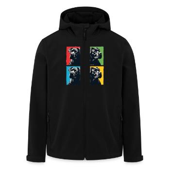 Cane Corso für einen Cane Corso Besitzer - Recycelte Männer Softshell-Jacke von Stanley/Stella - Schwarz - Vorne - AI Model Male 185 light (185cm)