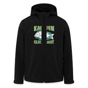 Angler Outfiit KARPFEN GLÜCKSSHIRT Lustiges - Recycelte Männer Softshell-Jacke von Stanley/Stella - Schwarz - Vorne - AI Model Male 185 light (185cm)