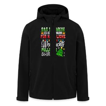 Santa Claus Christmas Ugly Christmas - Men’s Recycled Softshell Jacket by Stanley/Stella - black - Front - AI Model Male 185 light (185cm)