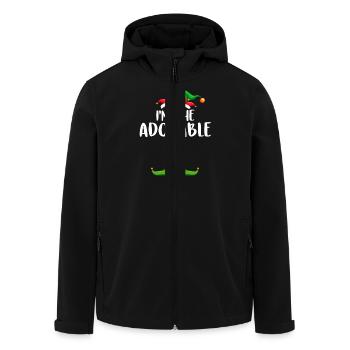 I'm The Adorable Elf Shirt Matching Family - Men’s Recycled Softshell Jacket by Stanley/Stella - black - Front - AI Model Male 185 light (185cm)