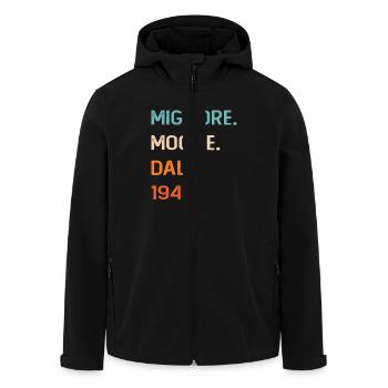 Beste Ehefrau seit 1945 80 Jahre Frau Geschenk - Recycelte Männer Softshell-Jacke von Stanley/Stella - Schwarz - Vorne - AI Model Male 185 light (185cm)