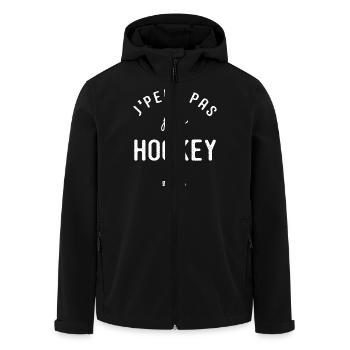 Hockey Je peux pas j ai Hockey sur glace sport - Veste softshell homme en polyester recyclé Stanley/Stella - noir - Devant - AI Model Male 185 light (185cm)