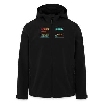 Notriphobie : La peur de l’absence de voyage - Veste softshell homme en polyester recyclé Stanley/Stella - noir - Devant - AI Model Male 185 light (185cm)