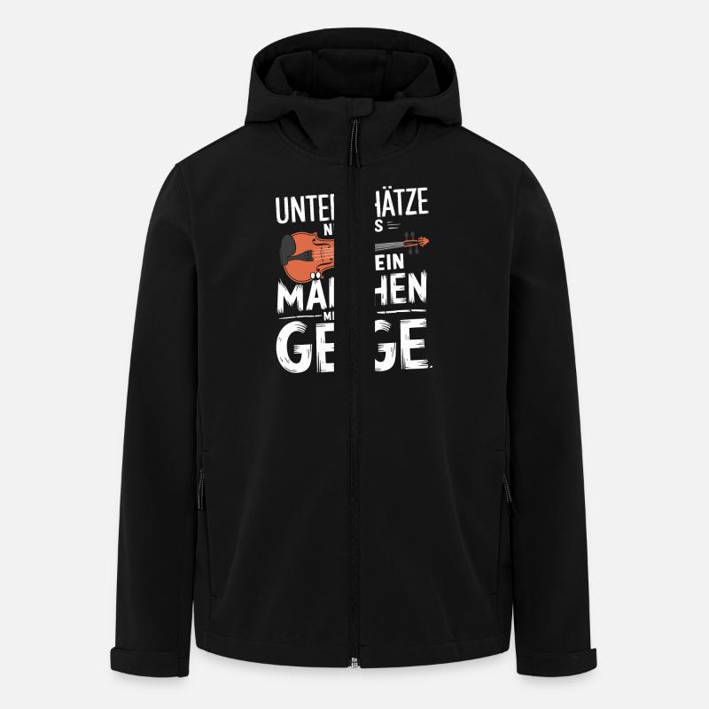 Geiger Geigen Spieler Violine Musiker Violinist - Recycelte Männer Softshell-Jacke von Stanley/Stella - Schwarz