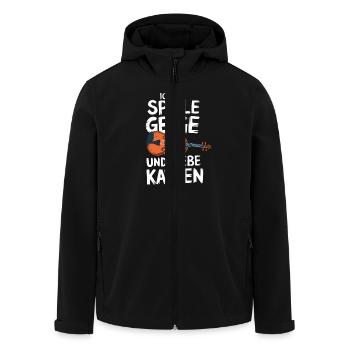 Geigen Spieler Geiger Violinist Violine - Recycelte Männer Softshell-Jacke von Stanley/Stella - Schwarz - Vorne - AI Model Male 185 light (185cm)