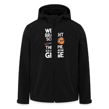 Geiger Geigen Spieler Musiker Violine Violinist - Recycelte Männer Softshell-Jacke von Stanley/Stella - Schwarz - Vorne - AI Model Male 185 light (185cm)
