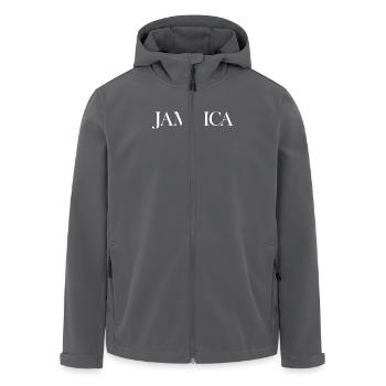 Jamaïque Jamaïque Drapeau jamaïcain - Veste softshell homme en polyester recyclé Stanley/Stella - charbon - Devant - AI Model Male 185 light (185cm)