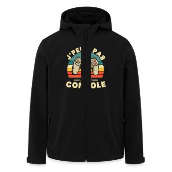 Ich kann nicht trösten, Humor Geschenk - Recycelte Männer Softshell-Jacke von Stanley/Stella - Schwarz - Vorne - AI Model Male 185 light (185cm)