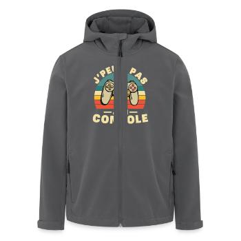 Ich kann nicht trösten, Humor Geschenk - Recycelte Männer Softshell-Jacke von Stanley/Stella - Anthrazit - Vorne - AI Model Male 185 light (185cm)