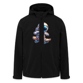 Skateboard Skate Astronaut - Recycelte Männer Softshell-Jacke von Stanley/Stella - Schwarz - Vorne - AI Model Male 185 light (185cm)