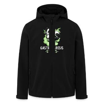 Gastroparesis Stinkt Lustiges Stinktier Design - Recycelte Männer Softshell-Jacke von Stanley/Stella - Schwarz - Vorne - AI Model Male 185 light (185cm)