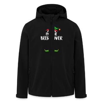 I'm The Beer Lover Elf Shirt Matching Family - Recycelte Männer Softshell-Jacke von Stanley/Stella - Schwarz - Vorne - AI Model Male 185 light (185cm)