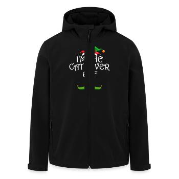 I'm The Cat Lover Elf Shirt Matching Family - Recycelte Männer Softshell-Jacke von Stanley/Stella - Schwarz - Vorne - AI Model Male 185 light (185cm)