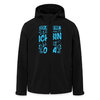 Großmutter BIN KEINE RENTNERIN BIN VOLLZEIT OMA - Recycelte Männer Softshell-Jacke von Stanley/Stella - Schwarz - Vorne - AI Model Male 185 light (185cm)
