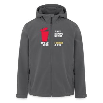 C’est tellement agréable quand les gens toxiques arrêtent - Veste softshell homme en polyester recyclé Stanley/Stella - noir - Devant - AI Model Male 185 light (185cm)