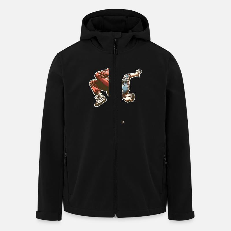 Breakdance - Recycelte Männer Softshell-Jacke von Stanley/Stella - Schwarz