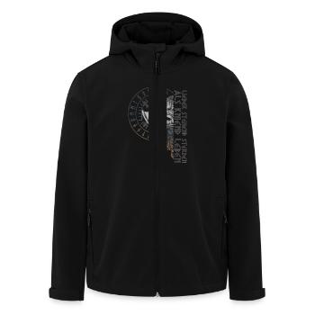 Lieber Stehend Sterben Als Kniend Leben - Recycelte Männer Softshell-Jacke von Stanley/Stella - Schwarz - Vorne - AI Model Male 185 light (185cm)