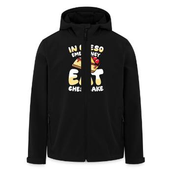 It Is Definitely Apple Pies Before All The Guys - Men’s Recycled Softshell Jacket by Stanley/Stella - black - Front - AI Model Male 185 light (185cm)