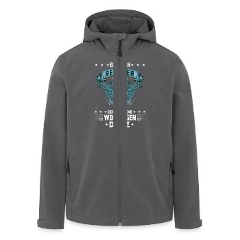 Rente ENDLICH RENTNER ZEIT FÜR DIE WICHTIGEN DINGE - Recycelte Männer Softshell-Jacke von Stanley/Stella - Anthrazit - Vorne - AI Model Male 185 light (185cm)