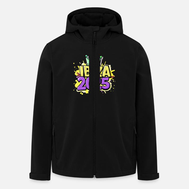 Ibiza 2025 - Recycelte Männer Softshell-Jacke von Stanley/Stella - Schwarz