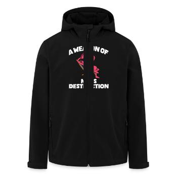 A Weapon Of Mass Destruction Chillendes - Men’s Recycled Softshell Jacket by Stanley/Stella - black - Front - AI Model Male 185 light (185cm)