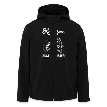 KAPRFEN ANGLERWEISTER Lustiges Angeln Hobby - Recycelte Männer Softshell-Jacke von Stanley/Stella - Schwarz - Vorne - AI Model Male 185 light (185cm)