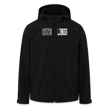 Let’s Go Ventilateur de plafond Humour Drôle Dicton - Veste softshell homme en polyester recyclé Stanley/Stella - noir - Devant - AI Model Male 185 light (185cm)