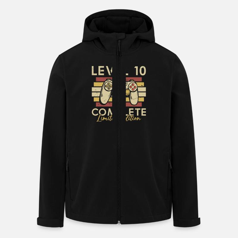 Niveau 10 Complet - Veste softshell homme en polyester recyclé Stanley/Stella - noir