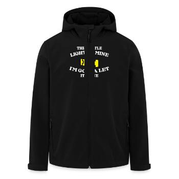 Dieses Kleine Licht Von Mir Mit Check Engine Motiv - Recycelte Männer Softshell-Jacke von Stanley/Stella - Schwarz - Vorne - AI Model Male 185 light (185cm)