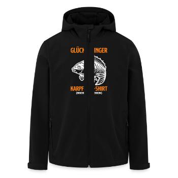 Angler GLÜCKSBRINGER KARPFEN T-SHIRT NICHT WASCHEN - Recycelte Männer Softshell-Jacke von Stanley/Stella - Schwarz - Vorne - AI Model Male 185 light (185cm)