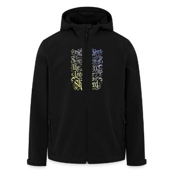 The Lord Is My Shepherd Jesus Bible Verse - Men’s Recycled Softshell Jacket by Stanley/Stella - black - Front - AI Model Male 185 light (185cm)