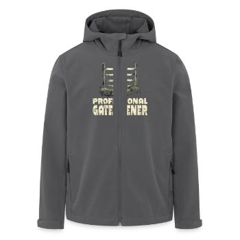 Ouvre-portail professionnel pour les amoureux de la nature - Veste softshell homme en polyester recyclé Stanley/Stella - charbon - Devant - AI Model Male 185 light (185cm)