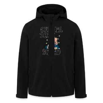 Équipe officielle 2025, le design du réveillon du Nouvel An/Nouvel An - Veste softshell homme en polyester recyclé Stanley/Stella - noir - Devant - AI Model Male 185 light (185cm)