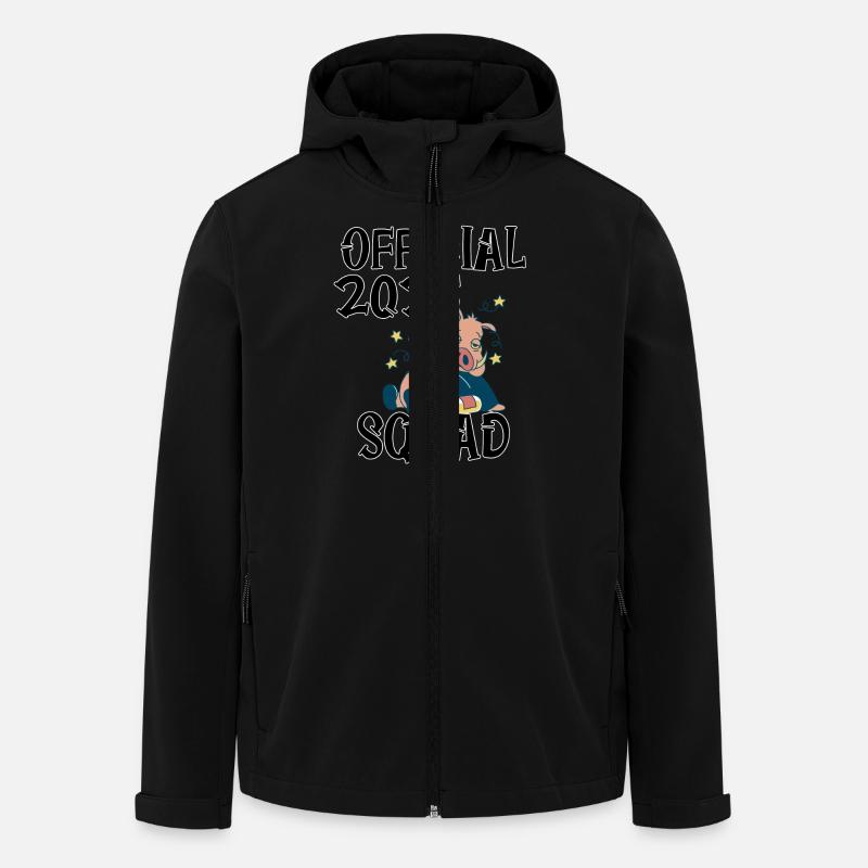 Official 2025 Squad, das Sylvester/Neujahrs-Design - Recycelte Männer Softshell-Jacke von Stanley/Stella - Schwarz