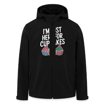 Cupcake Dire Cupcakes Drôle Cupcake Cadeau - Veste softshell homme en polyester recyclé Stanley/Stella - noir - Devant - AI Model Male 185 light (185cm)