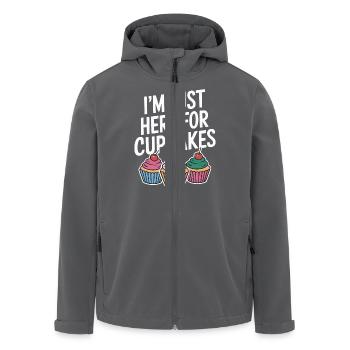 Cupcake Dire Cupcakes Drôle Cupcake Cadeau - Veste softshell homme en polyester recyclé Stanley/Stella - charbon - Devant - AI Model Male 185 light (185cm)