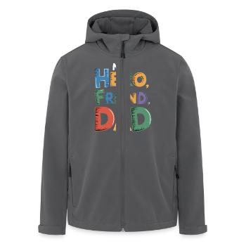 MEIN HELD MEIN FREUND MEIN VATER - Recycelte Männer Softshell-Jacke von Stanley/Stella - Anthrazit - Vorne - AI Model Male 185 light (185cm)